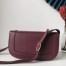 Valentino Supervee Crossbody Bag In Burgundy Leather