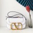 Valentino Supervee Crossbody Bag In White Leather