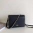 Valentino Rockstud Small Crossbody Bag In Black Grained Leather