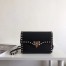 Valentino Rockstud Small Crossbody Bag In Black Grained Leather