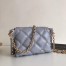 Valentino Mini Candystud Crossbody Bag In Pale Blue Lambskin