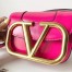 Valentino Small Supervee Crossbody Bag In Azalea Leather