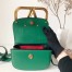 Valentino Small Supervee Crossbody Bag In Green Leather
