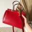 Valentino Rockstud Alcove Medium Top Handle Bag In Red Calfskin