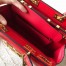 Valentino Rockstud Alcove Medium Top Handle Bag In Red Calfskin