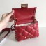 Valentino Candystud Mini Handbag In Red Lambskin
