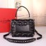 Valentino Garavani Black Quilted Candystud Top Handle Bag