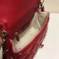 Valentino Garavani Red Quilted Candystud Top Handle Bag