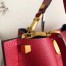 Valentino Escape Hobo Bag In Red Grained Calfskin