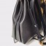 Valentino Small Vring Handbag In Black Buffalo Leather 