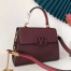 Valentino Vsling Handbag In Bordeaux Grainy Calfskin