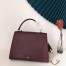 Valentino Vsling Handbag In Bordeaux Grainy Calfskin