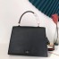 Valentino Vsling Handbag In Black Grainy Calfskin