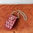 Valentino Loco Phone Case in Red Toile Iconographe with Chain