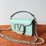 Valentino Small Loco Shoulder Light Green Bag with Crystals Logo