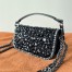 Valentino Small Loco Shoulder Bag with Black Crystals