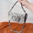 Valentino Small Loco Shoulder Bag with Silver Crystals
