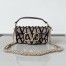 Valentino Small Loco Shoulder Bag in Black Toile Iconographe