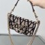 Valentino Small Loco Shoulder Bag in Black Toile Iconographe