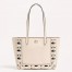 Valentino Nellcote Mini Shopping Bag in White Grained Calfskin