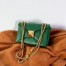 Valentino One Stud Chain Bag In Green Nappa Leather