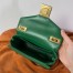 Valentino One Stud Chain Bag In Green Nappa Leather