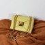 Valentino One Stud Chain Bag In Yellow Nappa Leather