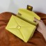Valentino One Stud Chain Bag In Yellow Nappa Leather