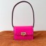 Valentino Rockstud23 Small Shoulder Bag in Pink Calfskin