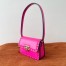 Valentino Rockstud23 Small Shoulder Bag in Pink Calfskin