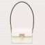 Valentino Rockstud23 Small Shoulder Bag in White Calfskin