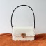 Valentino Rockstud23 Shoulder Bag in White Calfskin