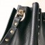 Valentino Small Rockstud Bucket Bag In Black Grained Calfskin