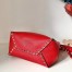 Valentino Small Rockstud Bucket Bag In Red Grained Calfskin