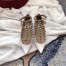 Valentino Caged Rockstud Ballet Flats In White Patent Leather