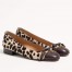 Valentino Valet Du Roi Ballerina in Pony-Effect Calfskin