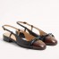 Valentino Valet Du Roi Slingback Ballerina in Black Lambskin