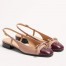 Valentino Valet Du Roi Slingback Ballerina in Nude Lambskin