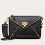 Valentino Rockstud Hype Bag In Black Grained Calfskin 