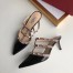 Valentino Rockstud Mules 50mm In Black Patent Leather