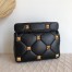 Valentino Medium Roman Stud Chain Bag In Black Nappa