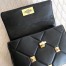 Valentino Medium Roman Stud Chain Bag In Black Nappa