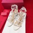 Valentino Rockstud Ankle Strap Sandals 60mm In White Calfskin