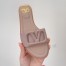 Valentino VLogo Signature Flat Slides In Poudre Calfskin