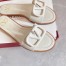 Valentino VLogo Signature Flat Slides In White Calfskin