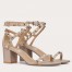 Valentino Rockstud Sandals 60mm In Poudre Calfskin