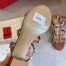 Valentino Rockstud Ankle Strap Sandals 60mm In Brown Calfskin