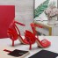 Valentino Roserouche Sandals 1959 100mm in Red Calfskin