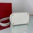 Valentino Supervee Top Handle Bag In White Calfskin