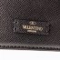 Valentino Vsling Large Shoulder Bag In Black Grainy Calfskin